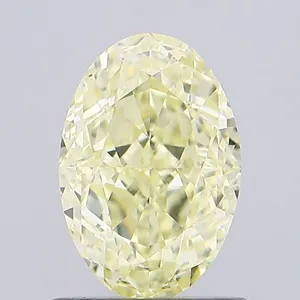 1.05ct OVAL Fancy Yellow VVS2 Coloured Lab diamond