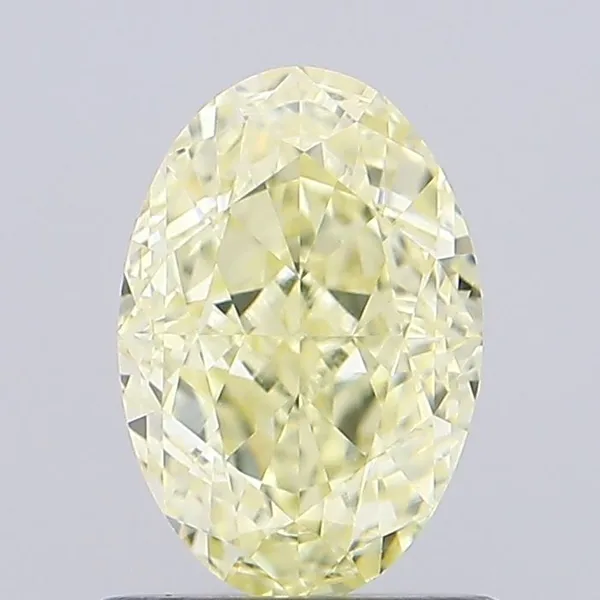 1.05ct OVAL Fancy Yellow VVS2 Coloured Lab diamond
