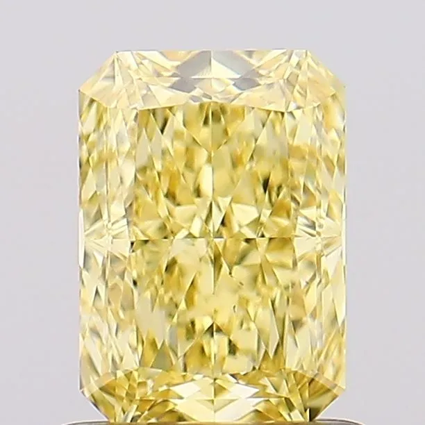 1.09ct RADIANT Fancy Intense Yellow VS1 Coloured Lab diamond