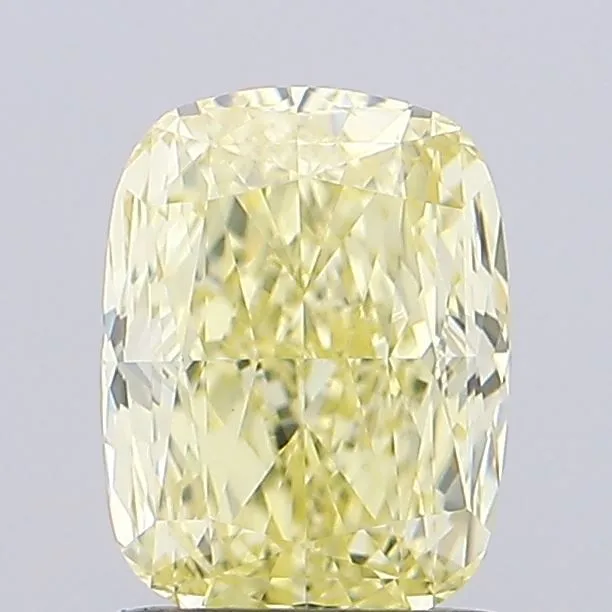 1.02ct CUSHION Fancy Intense Yellow VVS2 Coloured Lab diamond