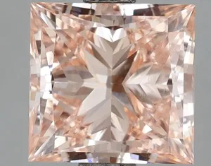 2.5ct PRINCESS Fancy Intense Pink VVS2 Coloured Lab diamond