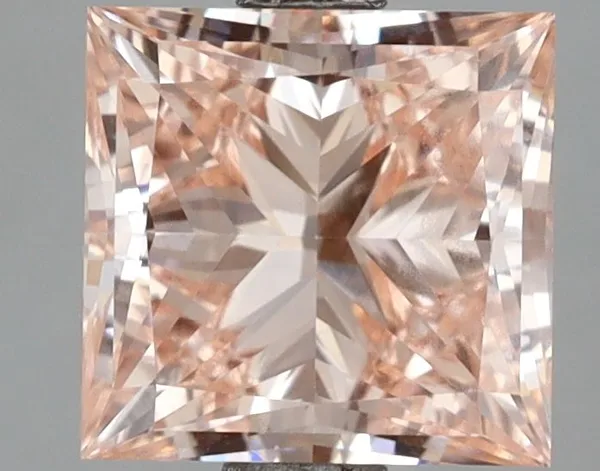2.5ct PRINCESS Fancy Intense Pink VVS2 Coloured Lab diamond