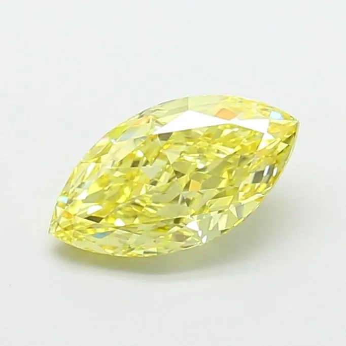 2.56ct MARQUISE Fancy Intense Yellow VS1 Coloured Lab diamond