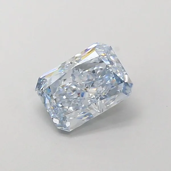 1ct RADIANT Fancy Blue VVS2 Coloured Lab diamond