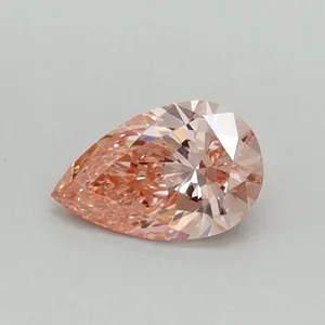 0.34ct PEAR Fancy Vivid Pink VS2 Coloured Lab diamond