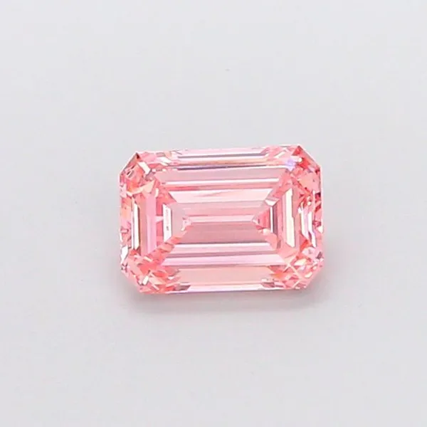 1.05ct EMERALD Fancy Vivid Pink VVS2 Coloured Lab diamond