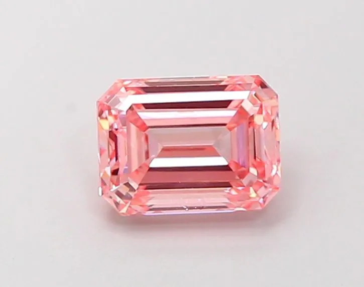 1.03ct EMERALD Fancy Intense Pink VS1 Coloured Lab diamond