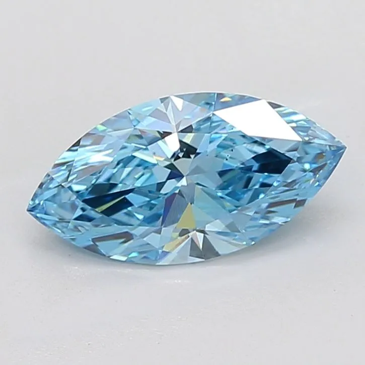 2.07ct MARQUISE Fancy Vivid Blue VS2 Coloured Lab diamond