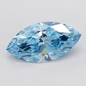 2.07ct MARQUISE Fancy Vivid Blue VS2 Coloured Lab diamond