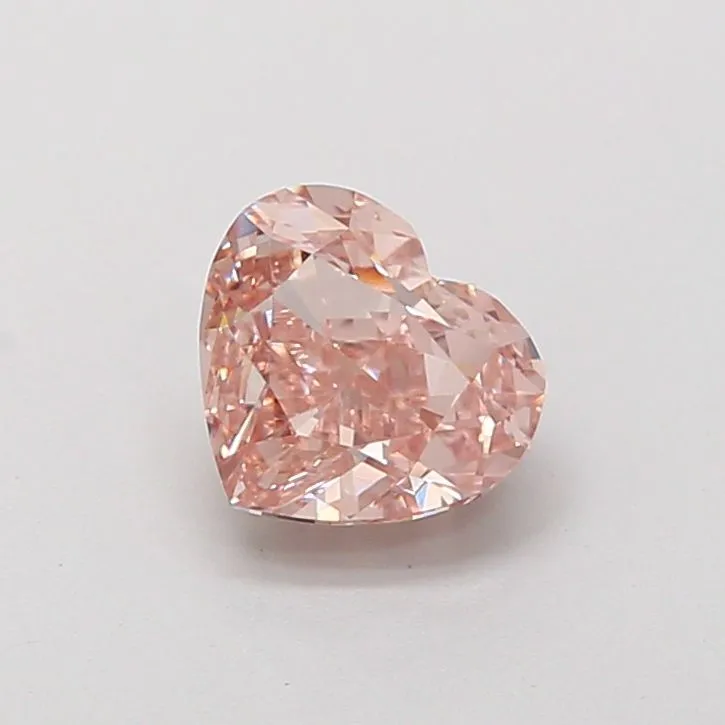 1.54ct HEART Fancy Intense Pink VVS2 Coloured Lab diamond