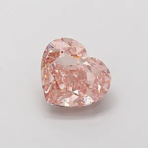 1.54ct HEART Fancy Intense Pink VVS2 Coloured Lab diamond