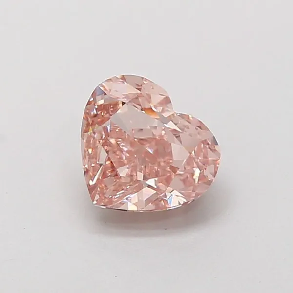 1.54ct HEART Fancy Intense Pink VVS2 Coloured Lab diamond
