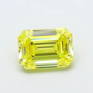 1.05ct EMERALD Fancy Vivid Yellow VS1 Coloured Lab diamond