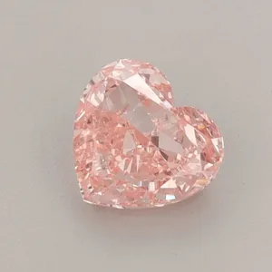 0.72ct HEART Fancy Vivid Pink VS2 Coloured Lab diamond