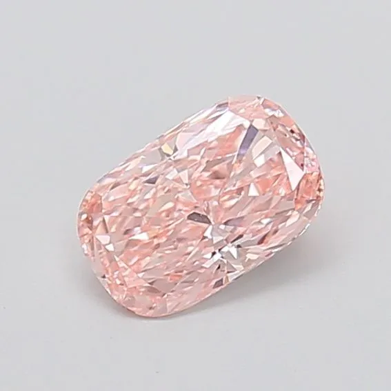 0.90ct CUSHION Fancy Intense Pink VS1 Coloured Lab diamond