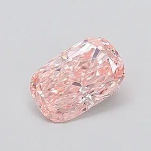 0.9ct CUSHION Fancy Intense Pink VS1 Coloured Lab diamond