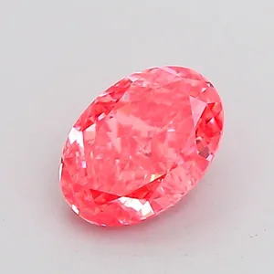 1.05ct OVAL Fancy Vivid Pink VVS2 Coloured Lab diamond
