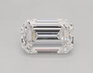 0.38ct EMERALD D VVS1 Lab diamond