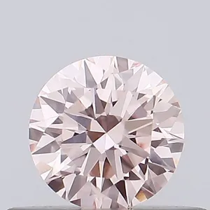0.36ct ROUND Fancy Intense Pink VS1 Coloured Lab diamond