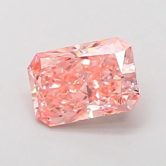1.16ct RADIANT Fancy Vivid Pink VS1 Coloured Lab diamond