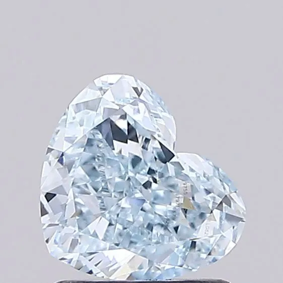 1.17ct HEART Fancy Intense Blue VVS2 Coloured Lab diamond