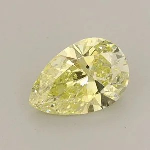 0.52ct PEAR Fancy Intense Yellow VS1 Coloured Lab diamond