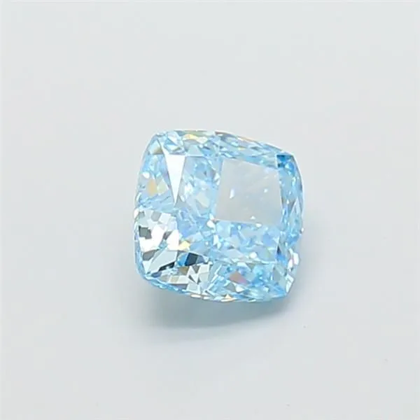 1.26ct CUSHION Fancy Vivid Blue VVS2 Coloured Lab diamond