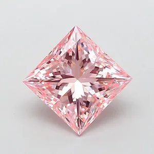 2.03ct PRINCESS Fancy Intense Pink VS1 Coloured Lab diamond