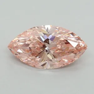 1.04ct MARQUISE Fancy Vivid Pink VS1 Coloured Lab diamond