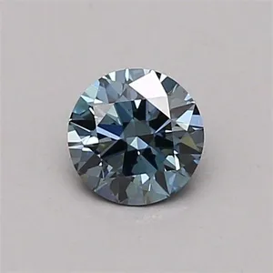 0.32ct ROUND Fancy Intense Blue VS1 Coloured Lab diamond