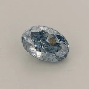 0.41ct OVAL Fancy Vivid Blue VVS1 Coloured Lab diamond