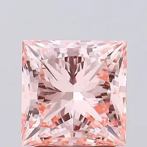2.05ct PRINCESS Fancy Vivid Pink VS1 Coloured Lab diamond