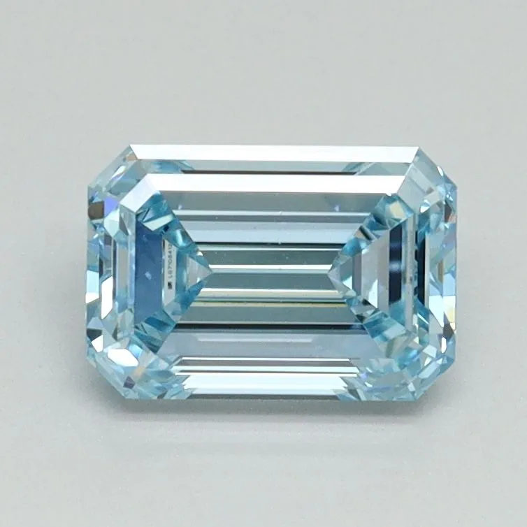 1.14ct EMERALD Fancy Intense Blue VS1 Coloured Lab diamond