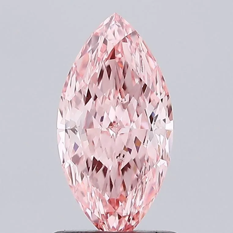 1.05ct MARQUISE Fancy Vivid Pink VVS2 Coloured Lab diamond
