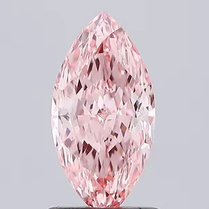 1.05ct MARQUISE Fancy Vivid Pink VVS2 Coloured Lab diamond
