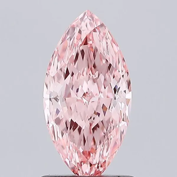 1.05ct MARQUISE Fancy Vivid Pink VVS2 Coloured Lab diamond
