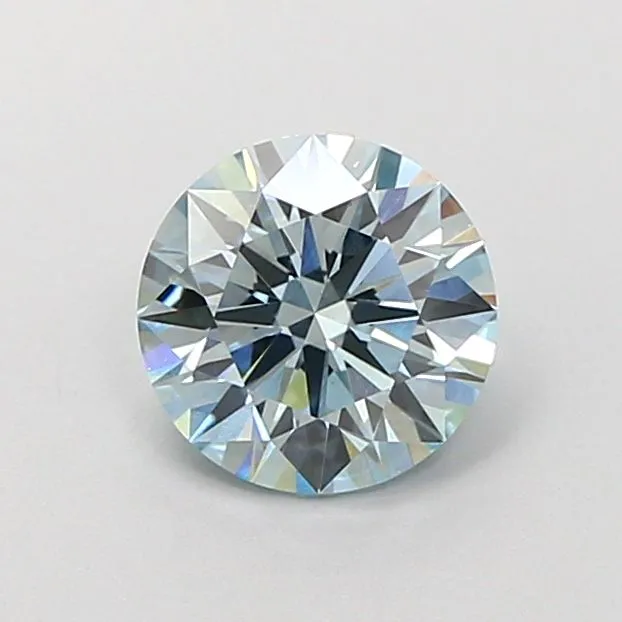 1.09ct ROUND Fancy Blue VVS2 Coloured Lab diamond