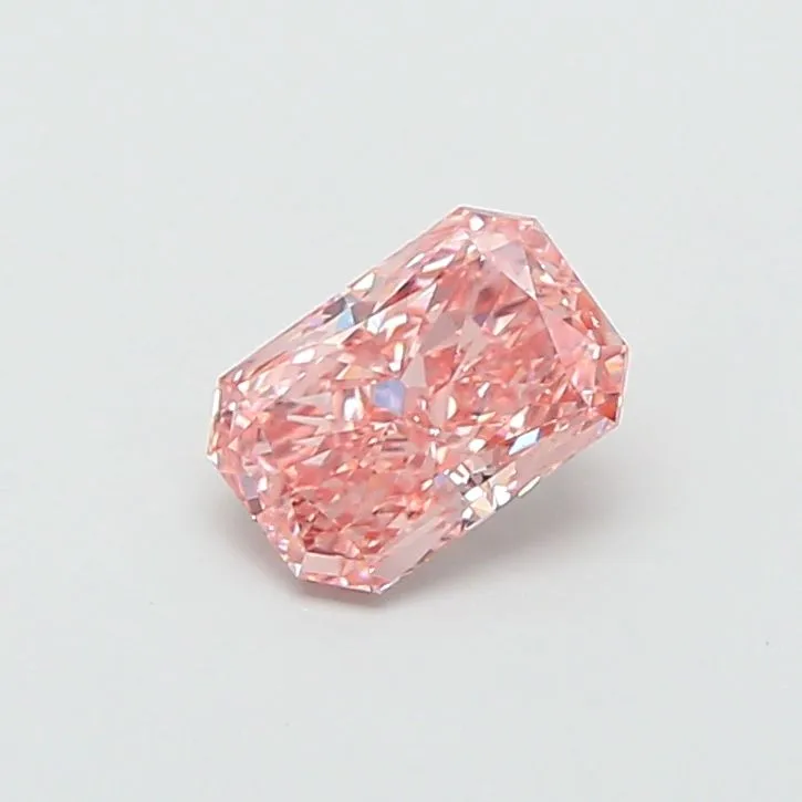 1.46ct RADIANT Fancy Vivid Pink VS1 Coloured Lab diamond