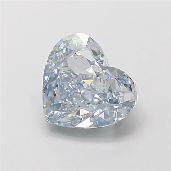 1.54ct HEART Fancy Blue VS1 Coloured Lab diamond