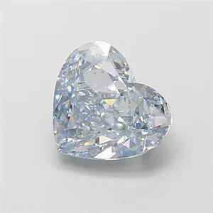 1.54ct HEART Fancy Blue VS1 Coloured Lab diamond