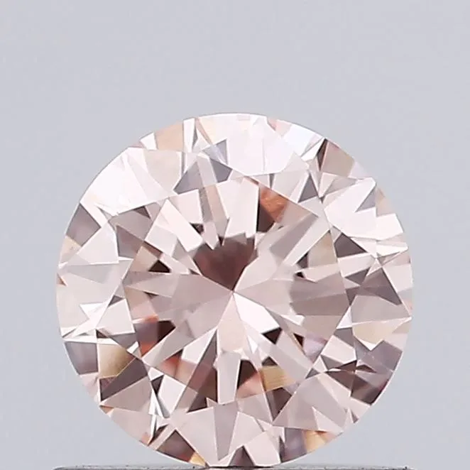 0.67ct ROUND Fancy Pink VVS2 Coloured Lab diamond