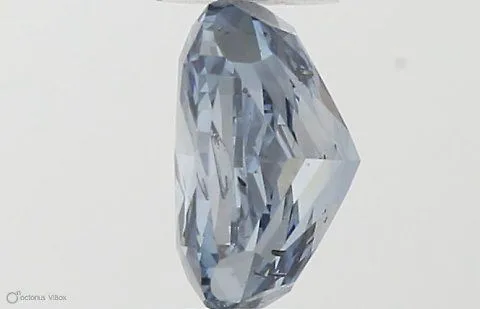 0.54ct CUSHION Fancy Vivid Blue I1 Coloured Lab diamond
