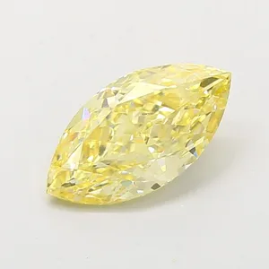 1.53ct MARQUISE Fancy Intense Yellow IF Coloured Lab diamond