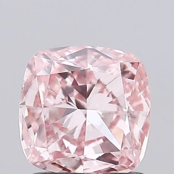 1.01ct CUSHION Fancy Intense Pink VS2 Coloured Lab diamond