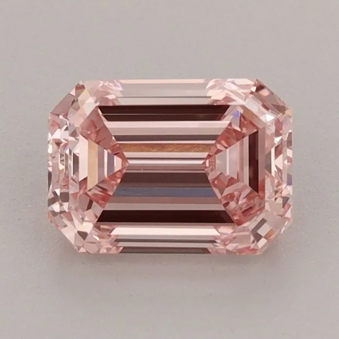 1.16ct EMERALD Fancy Intense Pink VS1 Coloured Lab diamond