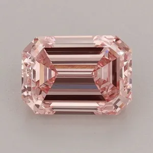 1.16ct EMERALD Fancy Intense Pink VS1 Coloured Lab diamond
