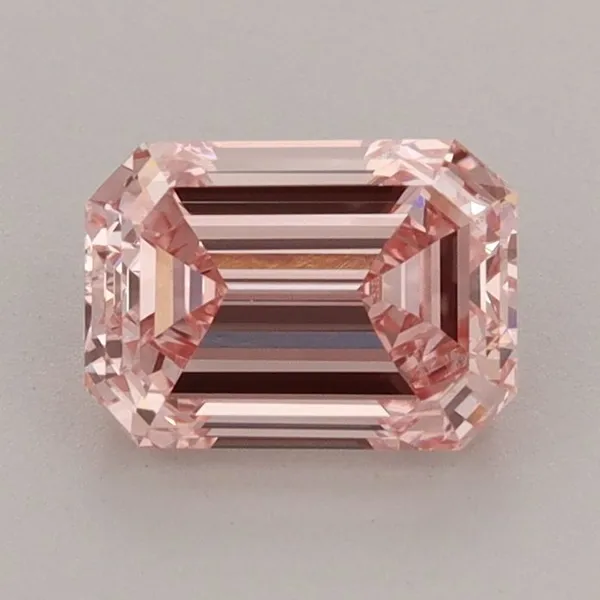 1.16ct EMERALD Fancy Intense Pink VS1 Coloured Lab diamond