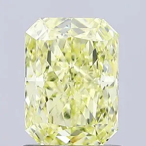 1.24ct RADIANT Fancy Yellow VVS2 Coloured Lab diamond