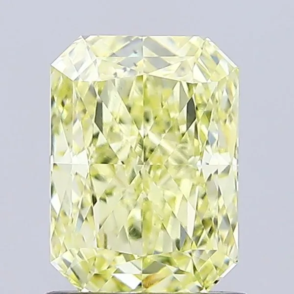 1.24ct RADIANT Fancy Yellow VVS2 Coloured Lab diamond