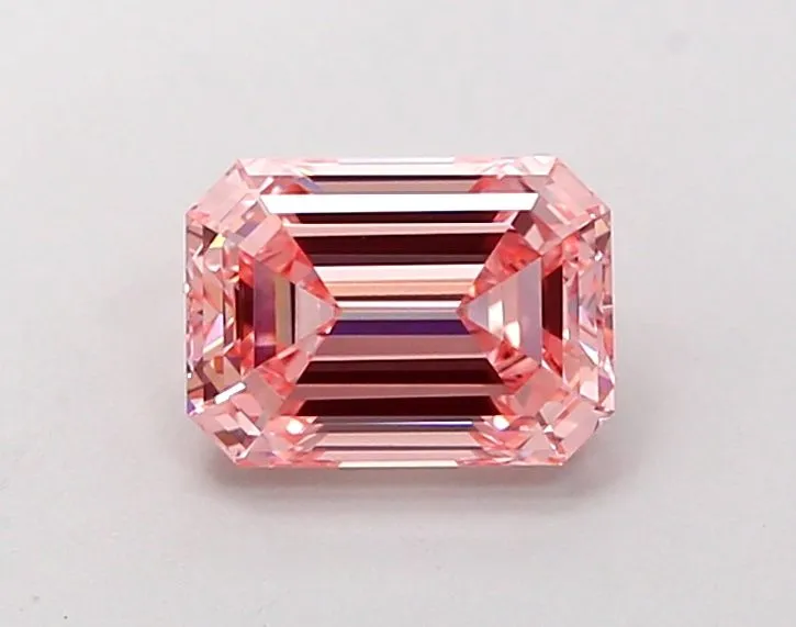 1.17ct EMERALD Fancy Intense Pink VVS2 Coloured Lab diamond